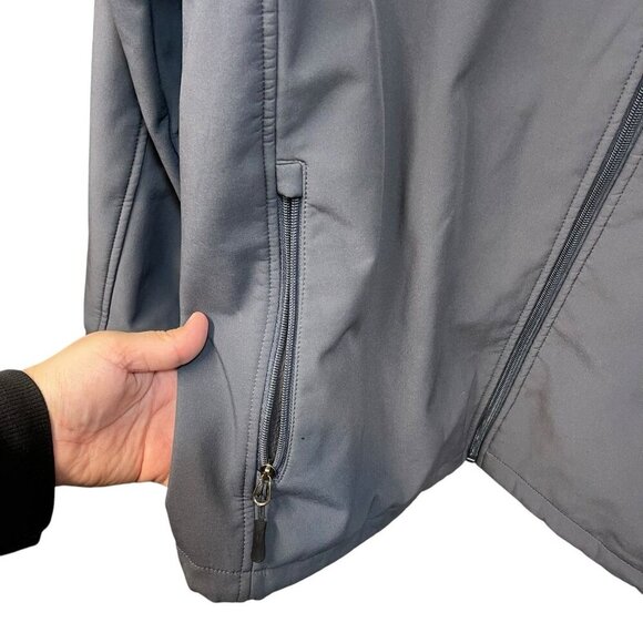 Rustic Ridge Men's Soft Shell Hunter's Full Zip Fleece Jacket Men’s XXL Gray - Picture 4 of 9